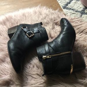Coach Black leather ankle boots